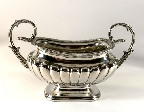 MAGNIFICENT FINE SOLID SILVER STERLING DUTCH BACHELORS TEA SET POT CADDY 1823 - ADDITIONAL PHOTO 5