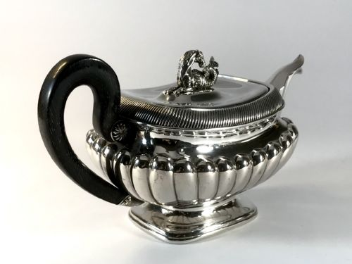 MAGNIFICENT FINE SOLID SILVER STERLING DUTCH BACHELORS TEA SET POT CADDY 1823 - ADDITIONAL PHOTO 11