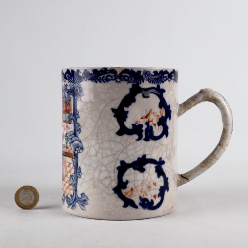 MAGNIFICENT LARGE QIANLONG CHINESE PORCELAIN TANKARD 18TH - ADDITIONAL PHOTO 3