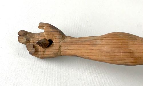 ANTIQUE 18TH CENTURY WOODEN CARVED ITALIAN CORPUS CHRISTI RELIGIOUS FIGURE - ADDITIONAL PHOTO 6