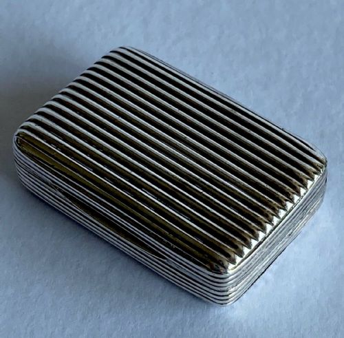 magnificent large georgian solid silver sterling vinaigrette gilt london 1801 - CATEGORY: ANTIQUE SILVER - DATED GEORGIAN