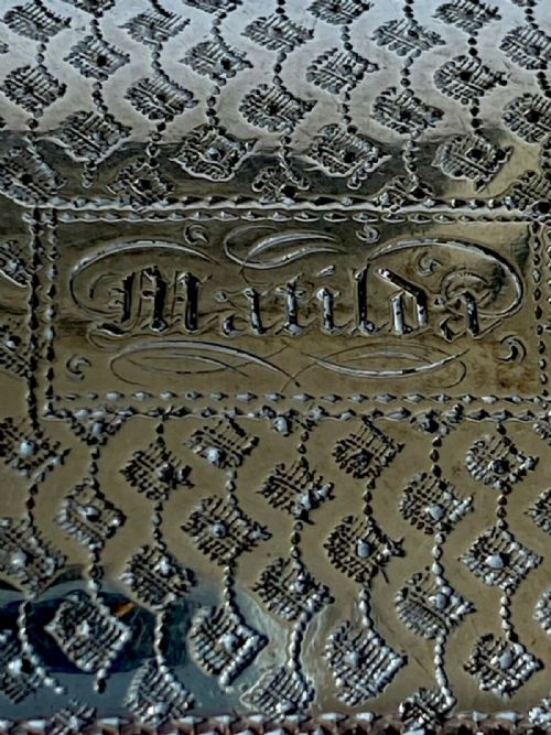 MAGNIFICENT GEORGIAN LARGE SOLID SILVER STERLING VINAIGRETTE GILT 1826 - ADDITIONAL PHOTO 2