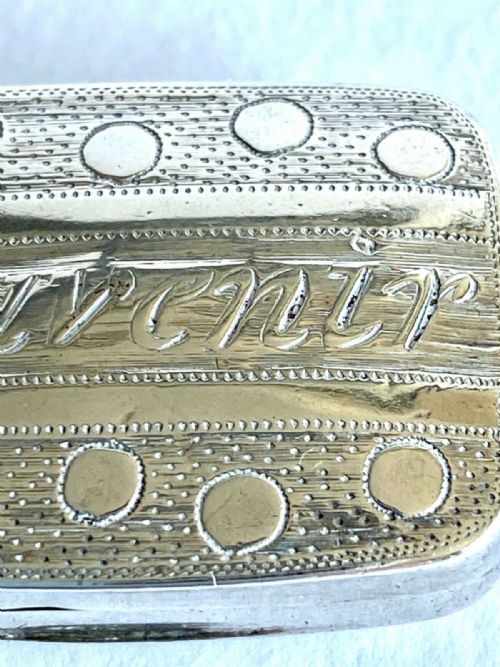 MAGNIFICENT GEORGIAN SOLID SILVER STERLING VINAIGRETTE GILT 1826 SOUVENIR - ADDITIONAL PHOTO 8