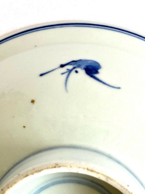 ANTIQUE CHINESE ORIENTAL KANGXI PORCELAIN BOWL BLUE AND WHITE - ADDITIONAL PHOTO 3
