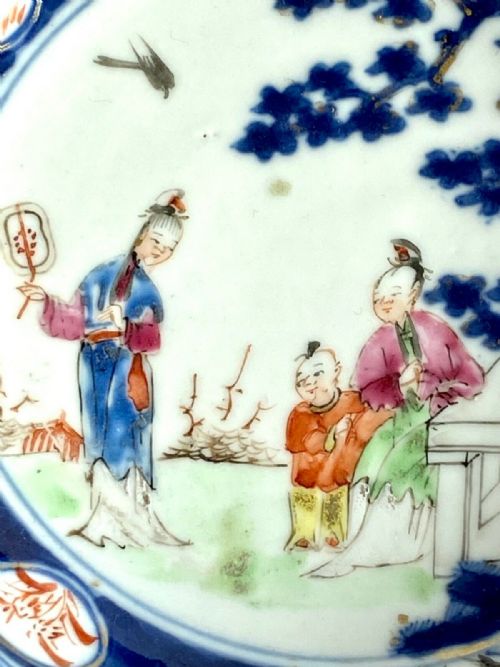 ANTIQUE CHINESE ORIENTAL QIANLONG PORCELAIN BOWL DISH BOWL 18TH CENTURY - ADDITIONAL PHOTO 1