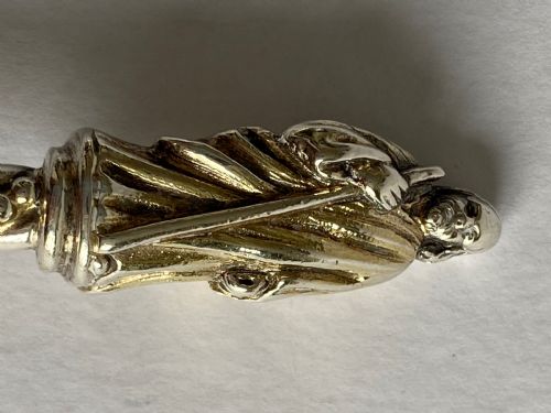 A SET OF 5 SOLID STERLING SILVER APOSTLE TABLE SPOONS 21CM LONDON 1867 406G - ADDITIONAL PHOTO 6