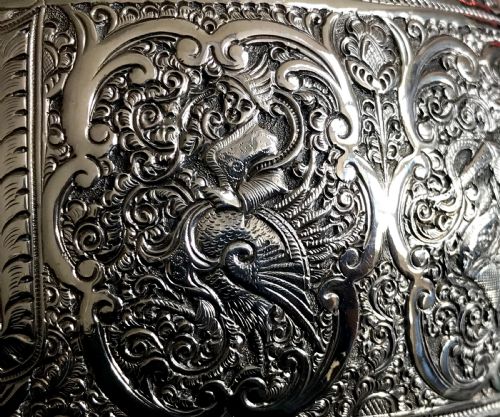 MAGNIFICENT SOLID SILVER STERLING TEA SET GLASGOW CHINOISERIE 1890 - ADDITIONAL PHOTO 6