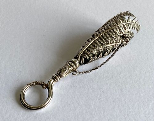 SOLID SILVER STERLING VICTORIAN POST HOLDER TISSIE MUSSIE 19TH CENTURY - ADDITIONAL PHOTO 2