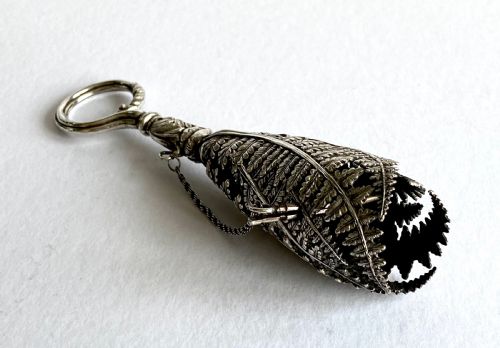 SOLID SILVER STERLING VICTORIAN POST HOLDER TISSIE MUSSIE 19TH CENTURY - ADDITIONAL PHOTO 3