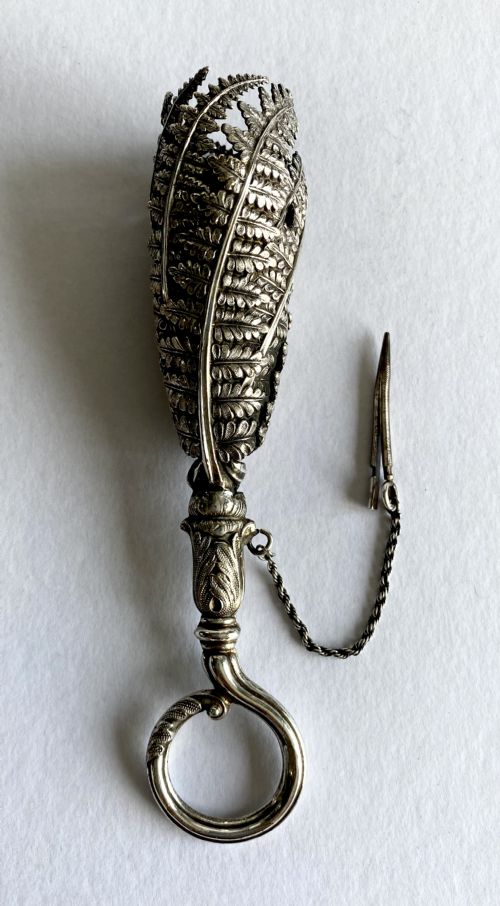 SOLID SILVER STERLING VICTORIAN POST HOLDER TISSIE MUSSIE 19TH CENTURY - ADDITIONAL PHOTO 4