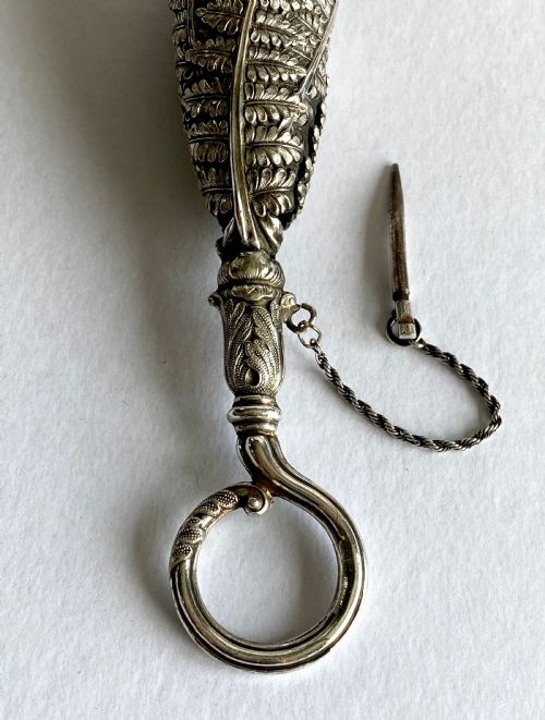 SOLID SILVER STERLING VICTORIAN POST HOLDER TISSIE MUSSIE 19TH CENTURY - ADDITIONAL PHOTO 5
