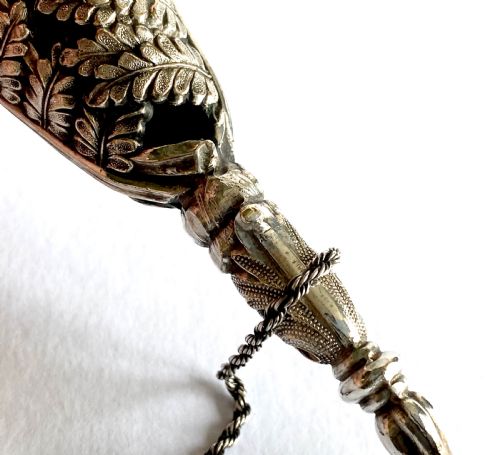 SOLID SILVER STERLING VICTORIAN POST HOLDER TISSIE MUSSIE 19TH CENTURY - ADDITIONAL PHOTO 7