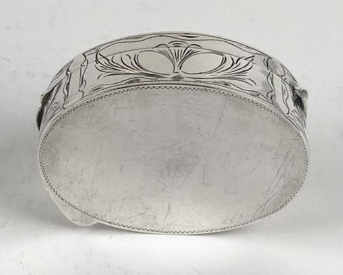 MAGNIFICENT SOLID SILVER STERLING CAMEO SNUFF BOX GEORGE AND THE DRAGON - ADDITIONAL PHOTO 6