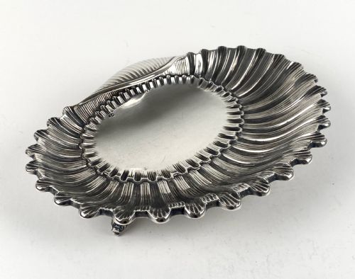 ANTIQUE SOLID SILVER STERLING PORTUGUESE SHELL BOWLS - ADDITIONAL PHOTO 3