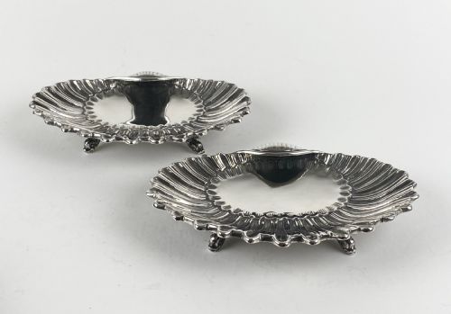 ANTIQUE SOLID SILVER STERLING PORTUGUESE SHELL BOWLS - ADDITIONAL PHOTO 7