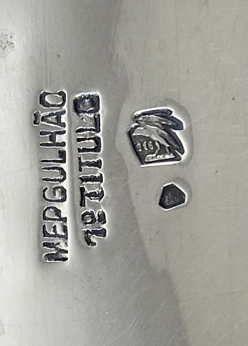ANTIQUE SOLID SILVER STERLING PORTUGUESE SHELL BOWLS - ADDITIONAL PHOTO 11