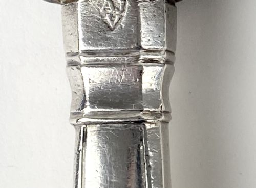 ANTIQUE SOLID SILVER PORTUGUESE BOXED DINNER KNIFE SET PORTO 1839 - ADDITIONAL PHOTO 9