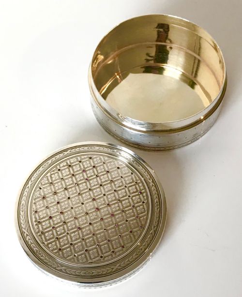 MAGNIFICENT FINE SOLID SILVER STERLING EMPIRE TRINKET BOX FRANCE 1838 - ADDITIONAL PHOTO 7
