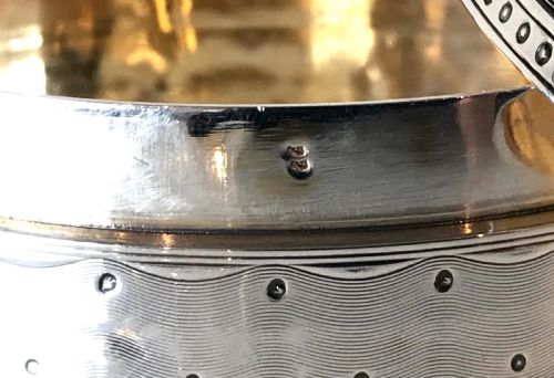 MAGNIFICENT FINE SOLID SILVER STERLING EMPIRE TRINKET BOX FRANCE 1838 - ADDITIONAL PHOTO 11