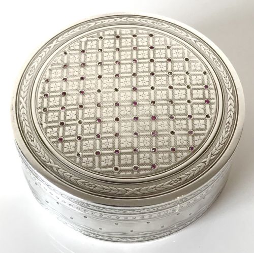 MAGNIFICENT FINE SOLID SILVER STERLING EMPIRE TRINKET BOX FRANCE 1838 - ADDITIONAL PHOTO 12