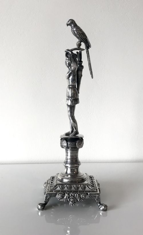 MAGNIFICENT SOLID SILVER STERLING TOOTHPICK HOLDER PORTUGUESE PORTO PALITEIRO - ADDITIONAL PHOTO 4