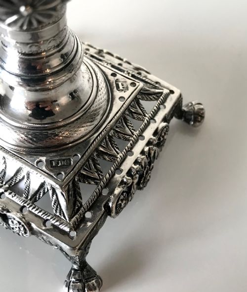 MAGNIFICENT SOLID SILVER STERLING TOOTHPICK HOLDER PORTUGUESE PORTO PALITEIRO - ADDITIONAL PHOTO 5