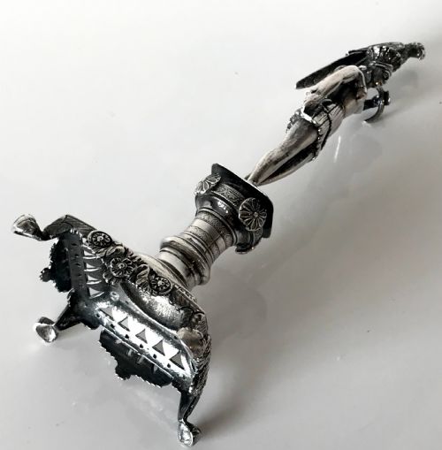 MAGNIFICENT SOLID SILVER STERLING TOOTHPICK HOLDER PORTUGUESE PORTO PALITEIRO - ADDITIONAL PHOTO 8