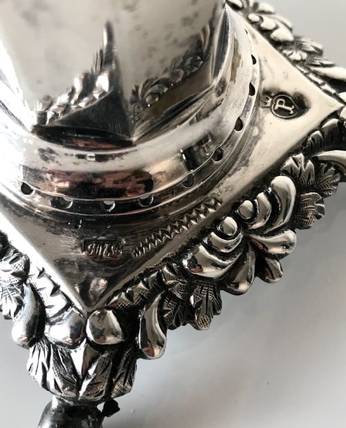 MAGNIFICENT SOLID SILVER NEPTUNE TOOTHPICK HOLDER PORTUGUESE PORTO PALITEIRO CIRCA 1845 - ADDITIONAL PHOTO 2