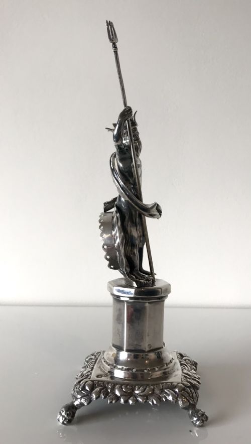 MAGNIFICENT SOLID SILVER NEPTUNE TOOTHPICK HOLDER PORTUGUESE PORTO PALITEIRO CIRCA 1845 - ADDITIONAL PHOTO 5