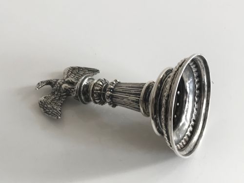 A GERMAN ANTIQUE SOLID SILVER EAGLE TOOTHPICK HOLDER PALITEIRO - ADDITIONAL PHOTO 2