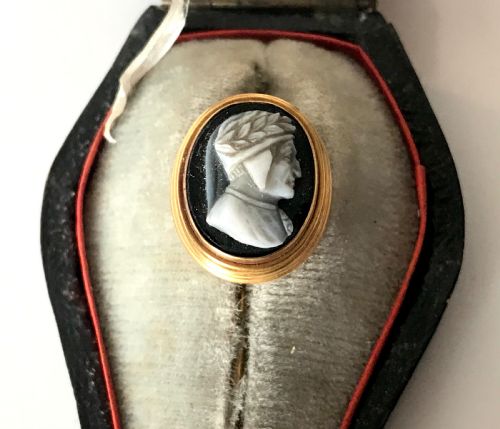 MAGNIFICENT ITALIAN CAMEO RELIGIOUS STICK PIN BROOCH 18TH CENTURY ITALY GEORGIAN - ADDITIONAL PHOTO 2