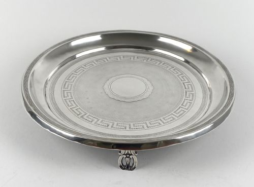 MAGNIFICENT SOLID SILVER STERLING PORTUGUESE SALVER - ADDITIONAL PHOTO 8