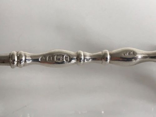 ANTIQUE PAIR SOLID SILVER STERLING KNIFE RESTS LONDON 1832 WILLIAM IV - ADDITIONAL PHOTO 3