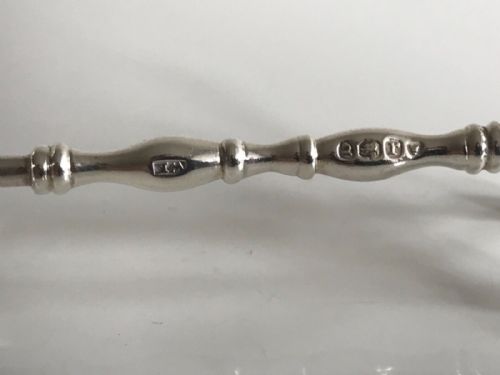 ANTIQUE PAIR SOLID SILVER STERLING KNIFE RESTS LONDON 1832 WILLIAM IV - ADDITIONAL PHOTO 4