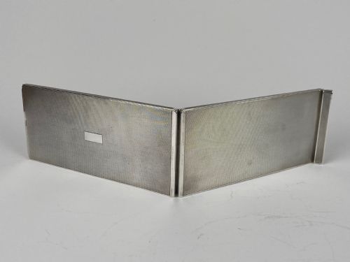ANTIQUE ART DECO SOLID SILVER STERLING AUSTRIAN CIGARETTE CASE 17CM - ADDITIONAL PHOTO 6