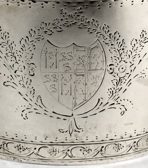 SOLID SILVER STERLING GEORGIAN TEAPOT LONDON 1781 - ADDITIONAL PHOTO 3
