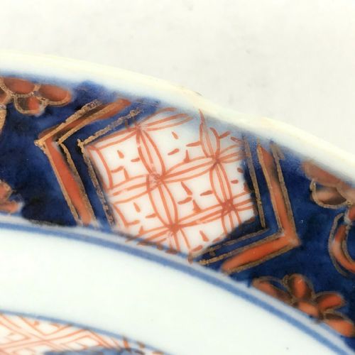 FINE ANTIQUE CHINESE IMARI 18TH C PORCELAIN GILT PLATE BOWL KANGXI - ADDITIONAL PHOTO 4