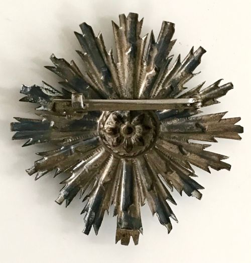 RARE 18TH CENTURY SOLID SILVER RELIGIOUS PORTUGUESE DEVOTIONAL BROOCH PIN - ADDITIONAL PHOTO 3