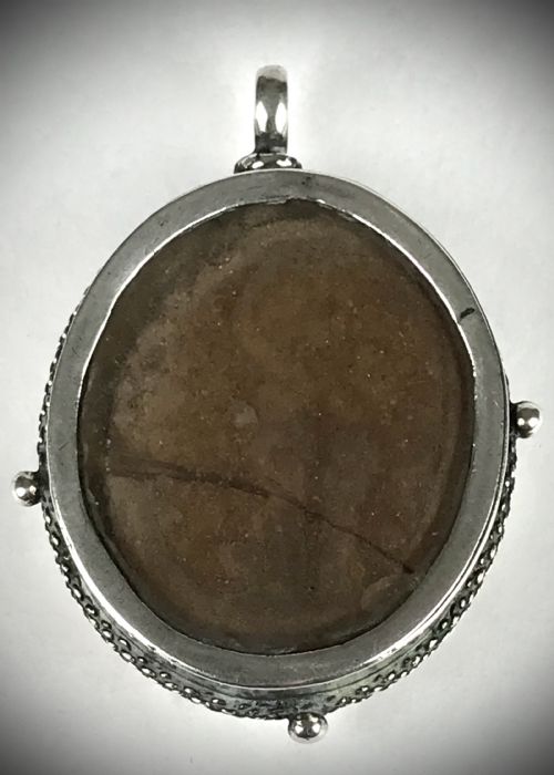 ANTIQUE SILVER 17TH CENTURY TRUE CROSS RELIQUARY SPAIN - ADDITIONAL PHOTO 1