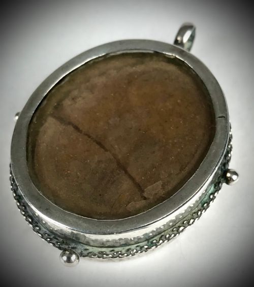 ANTIQUE SILVER 17TH CENTURY TRUE CROSS RELIQUARY SPAIN - ADDITIONAL PHOTO 4