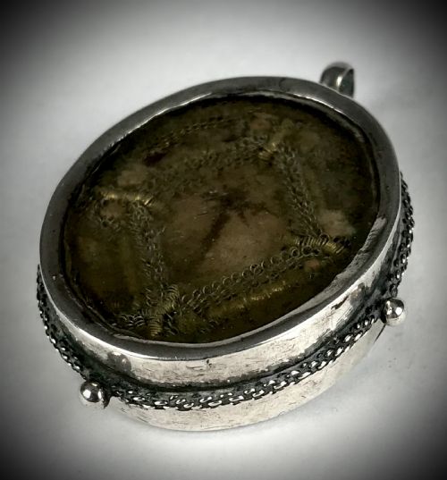 ANTIQUE SILVER 17TH CENTURY TRUE CROSS RELIQUARY SPAIN - ADDITIONAL PHOTO 6