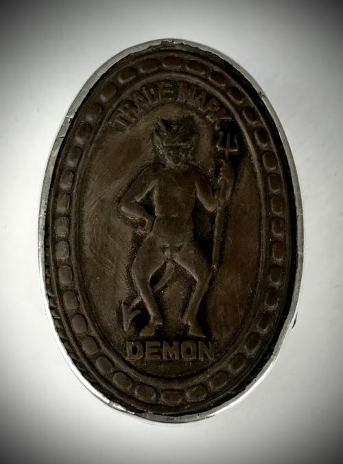 NOVELTY VICTORIAN SOLID SILVER DEMON SNUFF BOX 1897 - ADDITIONAL PHOTO 1