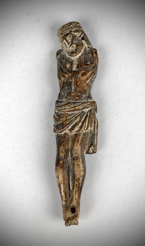 antique bone 16th century corpus christi christ - CATEGORY: ANTIQUE SCULPTURES - DATED 16TH CENTURY