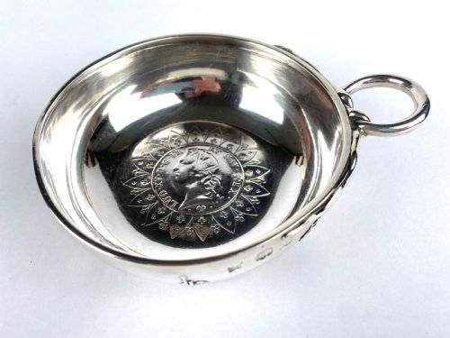 rare solid silver french 18th c tastevin 277g paris 1764 wine taster louis xv - CATEGORY: ANTIQUE SILVER - DATED 18TH CENTURY