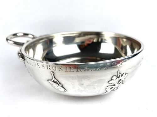 RARE SOLID SILVER FRENCH 18TH C TASTEVIN 277G PARIS 1764 WINE TASTER LOUIS XV - ADDITIONAL PHOTO 2