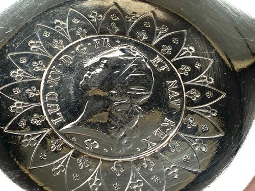 RARE SOLID SILVER FRENCH 18TH C TASTEVIN 277G PARIS 1764 WINE TASTER LOUIS XV - ADDITIONAL PHOTO 5