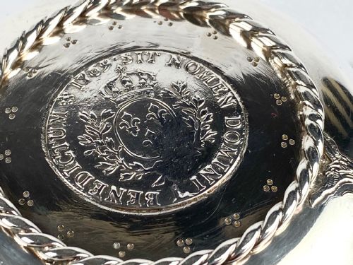 RARE SOLID SILVER FRENCH 18TH C TASTEVIN 277G PARIS 1764 WINE TASTER LOUIS XV - ADDITIONAL PHOTO 6