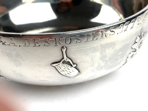 RARE SOLID SILVER FRENCH 18TH C TASTEVIN 277G PARIS 1764 WINE TASTER LOUIS XV - ADDITIONAL PHOTO 9