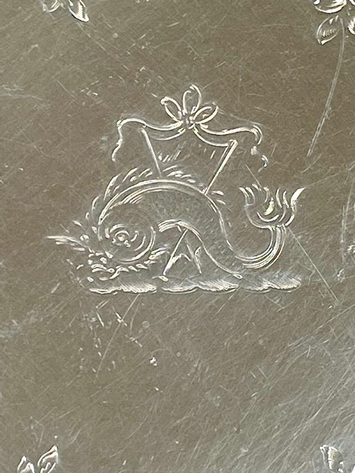 MAGNIFICENT SOLID SILVER STERLING VICTORIAN SALVER TRAY 567G LONDON 1860 - ADDITIONAL PHOTO 1