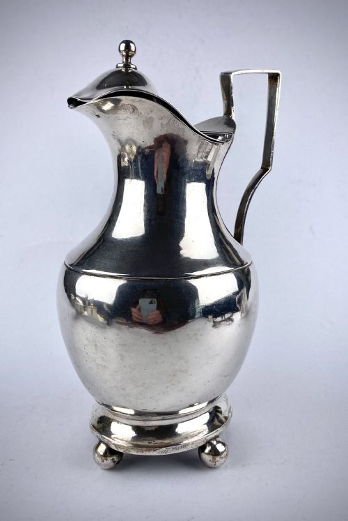 magnificent solid silver portuguese lisbon wine jug 1810 domingo dos reis - CATEGORY: ANTIQUE JUGS - DATED GEORGIAN